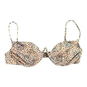 Skin by SAME Brown Speckled Underwire Bikini Swim Top XXL